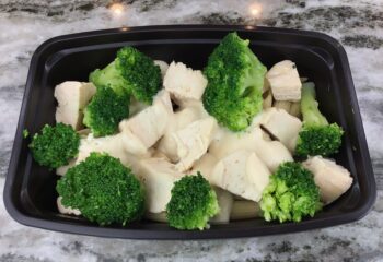 Chicken Alfredo and Broccoli