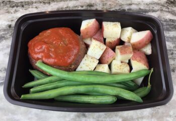 Turkey Meatloaf, Red Potato, Green Beans